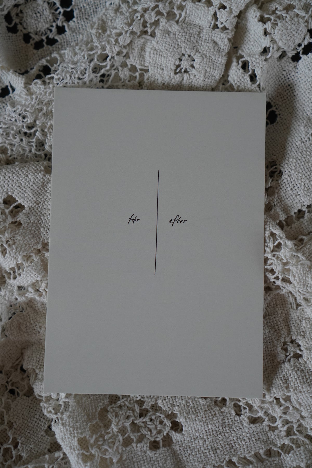Condolence Card - Before and After
